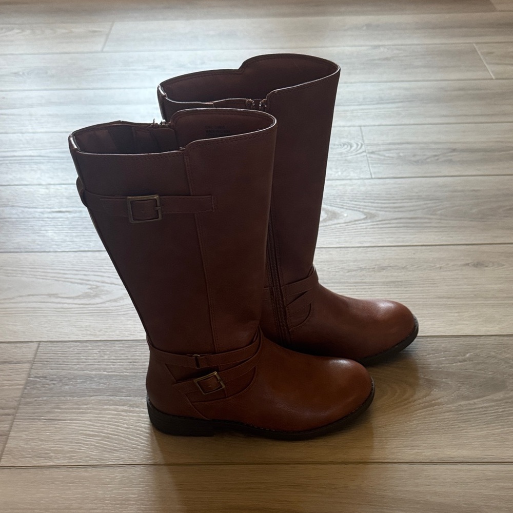 Sonoma Brown Kids Boots with Buckle Detail